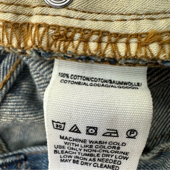 Free People Size 26 Distressed High Waist Straight Ankle Jeans - Picture 13 of 13